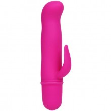 Интимный женский вибратор с отростком «Blithe» серии Pretty Love, Baile BI-014291, цвет розовый, длина 11.3 см.