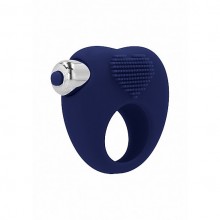 Вибрирующее кольцо Simplicity «Aubin10 Speed Blue» со съемной вибропулей, цвет синий, Shots Media SH-SIM047BLU