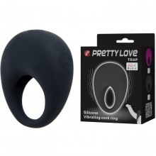 Вибрирующее кольцо для пениса «Trap» из серии Pretty Love, длина 5.5 см., со скидкой