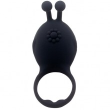 Виброкольцо с усиками на пенис Rascal, черное, 185212blackHW, бренд Howells, из материала Силикон, цвет Черный, длина 11 см.