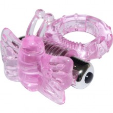 Виброкольцо розовое 7 Speed Butterfly Cock Ring, 32008-pinkHW, бренд Howells, диаметр 2.5 см.