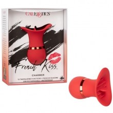 Перезаряжаемый вибратор для клитора «Charmer» с функцией «мерцающий язычок» из коллекции French Kiss от компании California Exotic Novelties, цвет красный, SE-0608-10-3, длина 9 см.