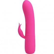 Гладкий силиконовый женский вибратор Pretty Love «Tim», цвет розовый, Baile bi-014606-1, длина 15 см.