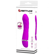 Изогнутый женский вагинальный вибратор для точки G - Pretty Love «Truda», цвет фиолетовый, Baile BI-014616, длина 18.8 см.