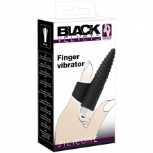Вибронасадка на палец с винтовым наконечником и съемной вибропулей Black Velvets «Finger Vibrator», цвет черный, You 2 Toys 5929780000, бренд Orion, длина 10.5 см.