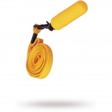 Вибропулька с ремешком на шею, цвет оранжевый, длина 6 см, ToyFa «Sexus Funny Five» 931010-11, длина 6 см.