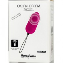 Виброяйцо на пульте управления «Ocean Dream» от компании Adrien Lastic, цвет розовый, 404837, из материала Силикон, длина 7.9 см.