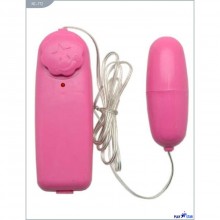 Классическое виброяйцо с пультом управления, цвет розовый, 25х68 мм, NC-172, бренд PlayStar, из материала Пластик АБС, длина 6.8 см.