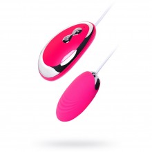 Силиконовое виброяйцо с выносным пультом, цвет розовый, ToyFa A-Toys 764011, длина 6.5 см.
