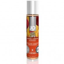 Вкусовая смазка на водной основе с ароматом персика «Peachy Lips», объем 30 мл, System JO KEMJO30126, 30 мл.