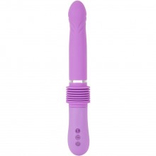 Классический гладкий силиконовый женский вибратор «Push It» с функцией растяжения, цвет фиолетовый, You 2 Toys 5924800000, коллекция You2Toys, длина 30 см.